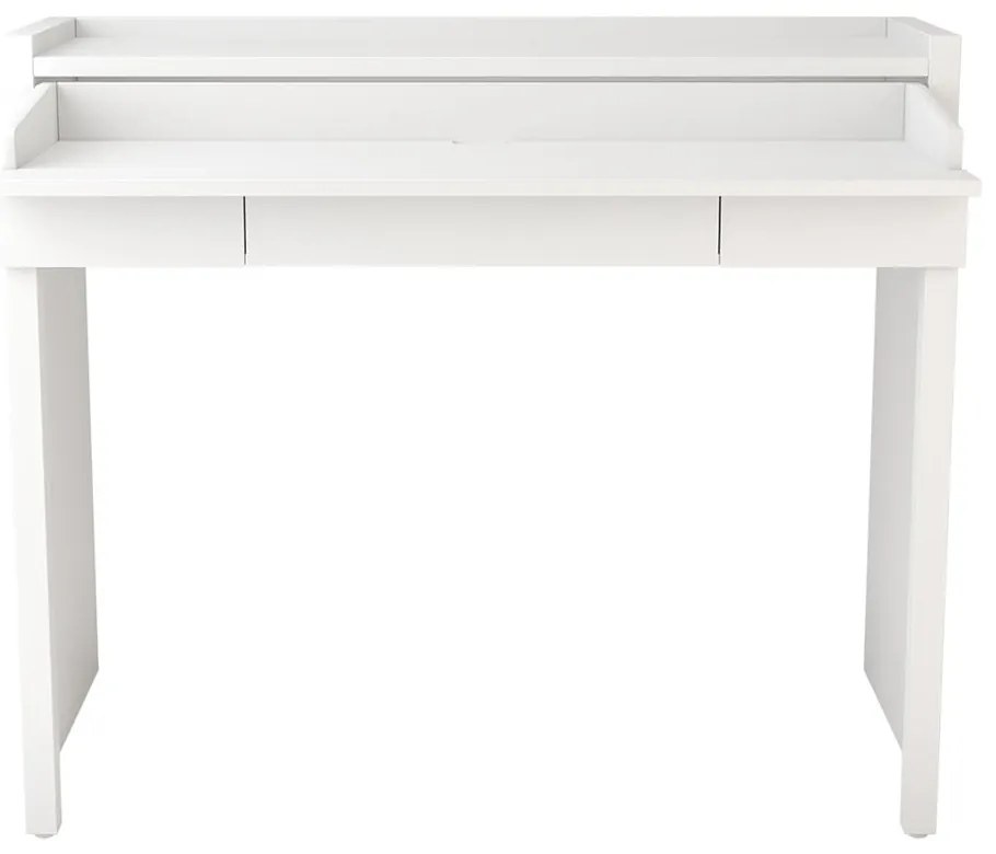 Pracovný stôl s bielou doskou 36x110 cm Mel – Woodman