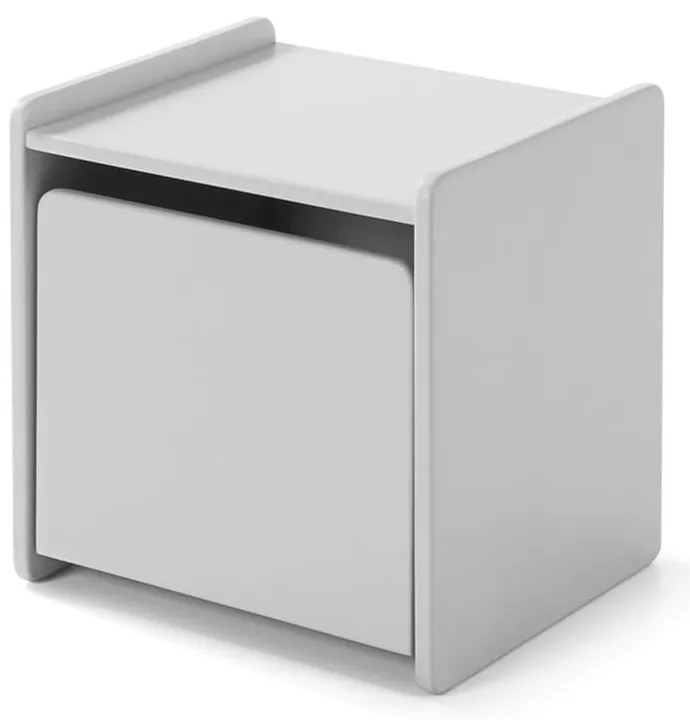 Sivý nočný stolík Vipack Kiddy