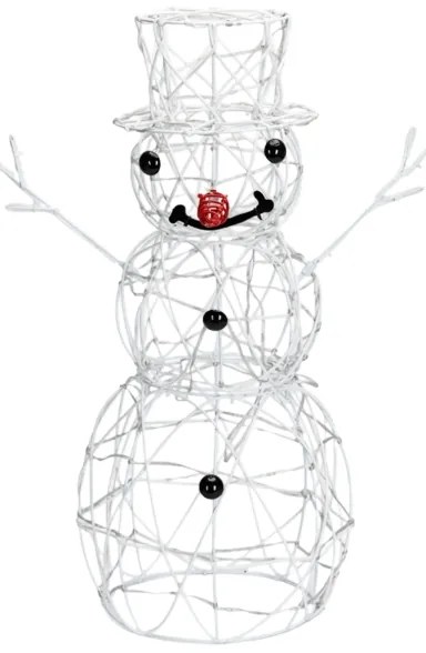 Aigostar-LED Vonkajšia vianočná dekorácia LED/3,6W/31/230V 2700K 60cm IP44 snehuliak