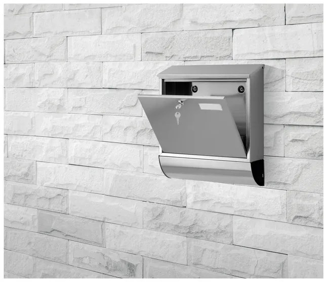 Livarno home Poštová schránka (strieborná) (100378803)