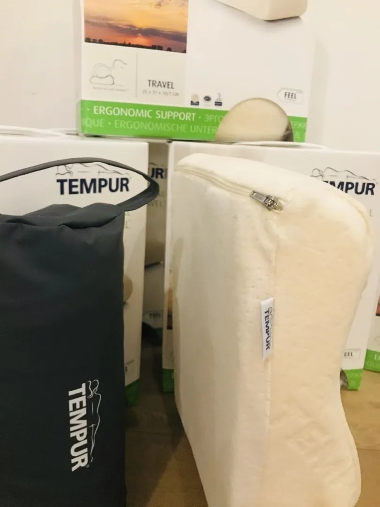 Tempur® Tempur® ORIGINAL PILLOW TRAVEL - cestovný pamäťový vankúš, pamäťová pena, snímateľný poťah