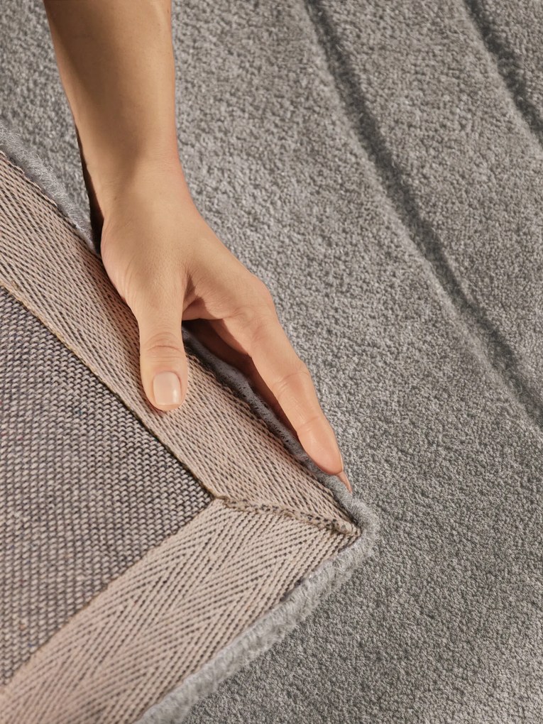 Vikosa, Kusový koberec Vikosa Arcura 106270 Light Grey, 120x180, šedá, obývacia izba