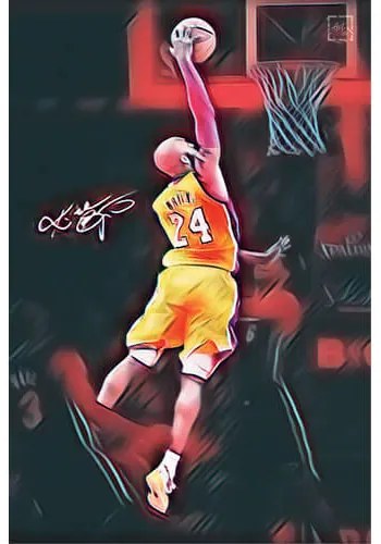 Ceduľa Kobe Bryant Art