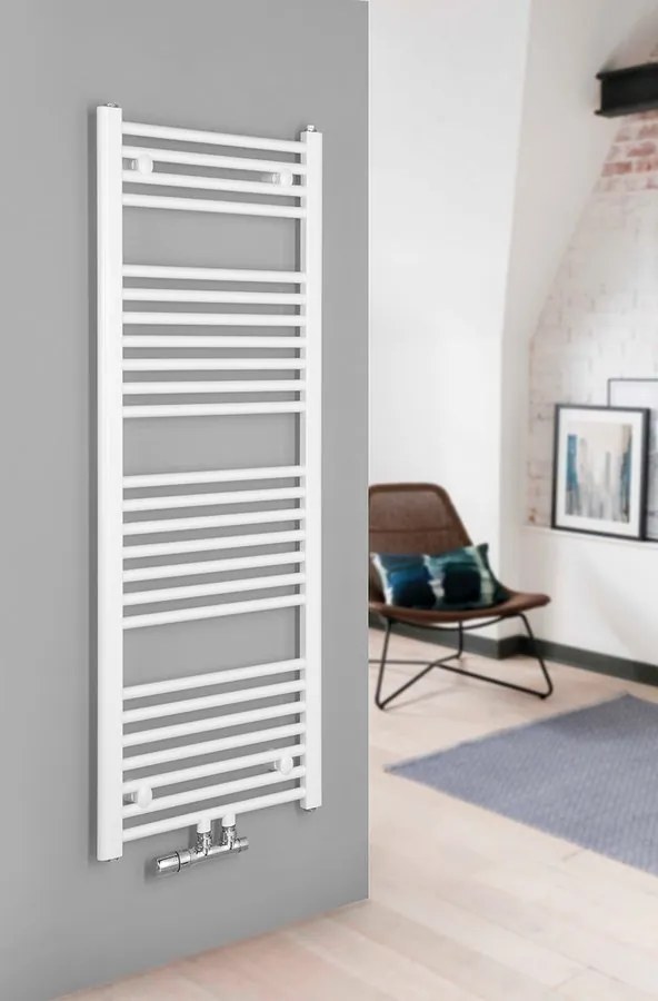 Aqualine Aqualine, DIRECT vykurovacie teleso s bočným pripojením 450x1320 mm, 594 W, biela, ELM34T