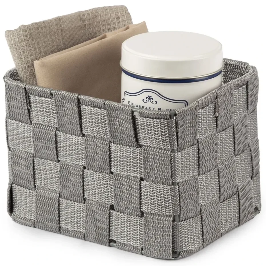 Úložný organizér do zásuvky Compactor TEX vysoký - 19 x 14 x 13 cm, sivý