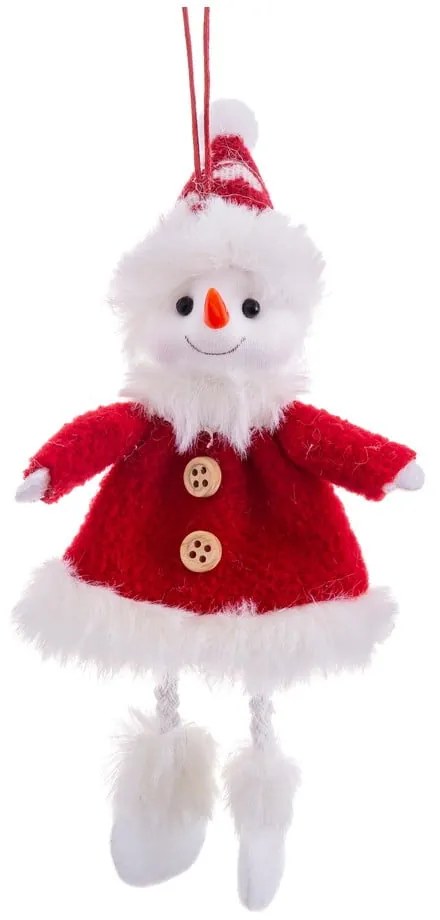 Textilná vianočná ozdoba 17 cm Snowman – Casa Selección