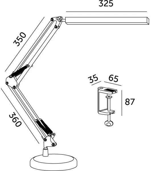 LED Stmievateľná stolná lampa 2v1 USB TENUIX LED/14W/5V 3000-6000K