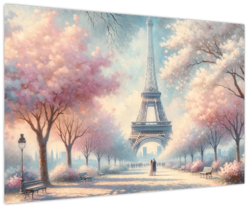 Obraz – Jar v Paríži (90x60 cm)