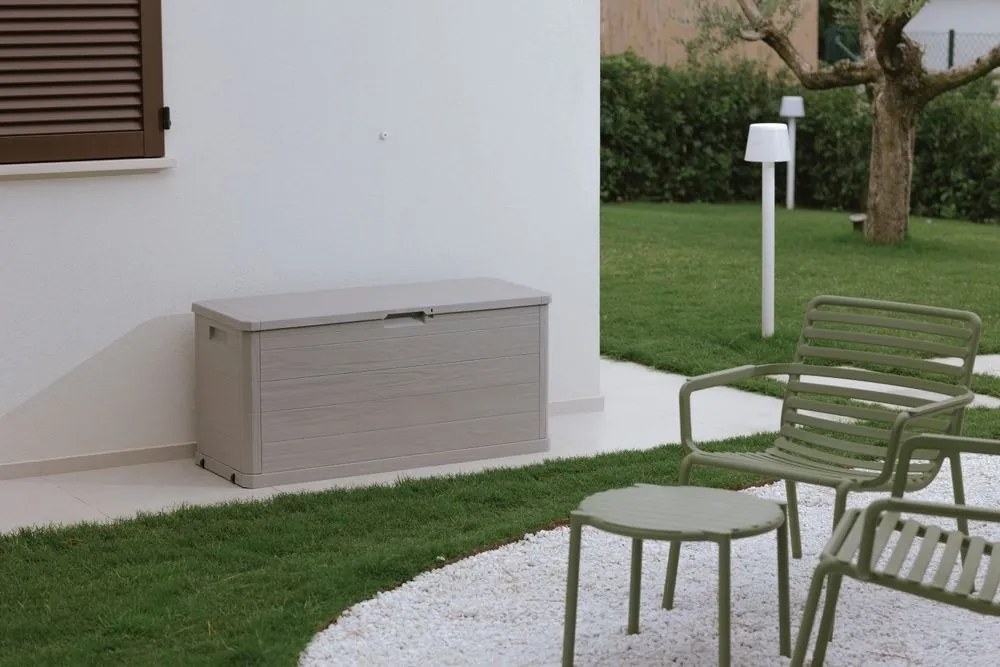 WOODYS záhradný plastový úložný box 280 L, svetlo šedá