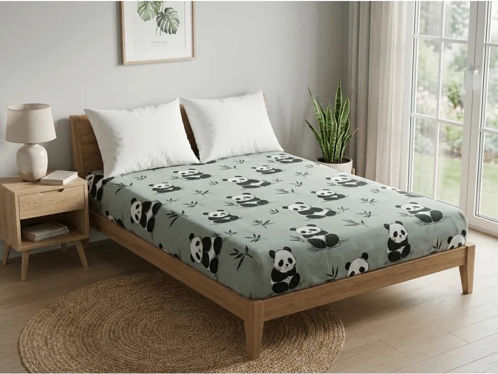 Plachta z mikrovlákna PANDA RELAX mentolová 90x200 cm