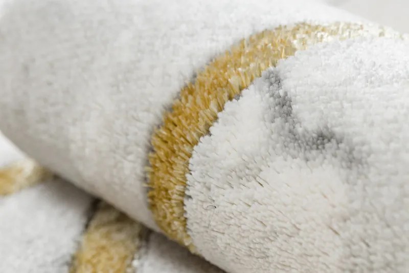 Kusový koberec Emerald diamant 1019 cream and gold, 140x190, biela, kancelária, Dywany Łuszczów