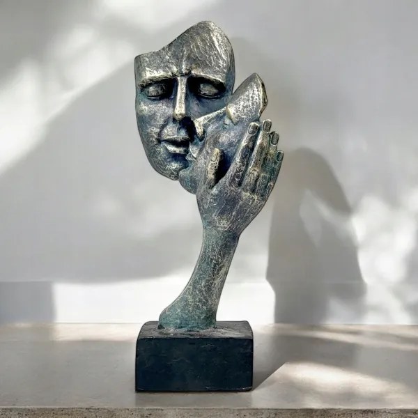 Stolná dekorácia 35x22x13 cm živica/patina