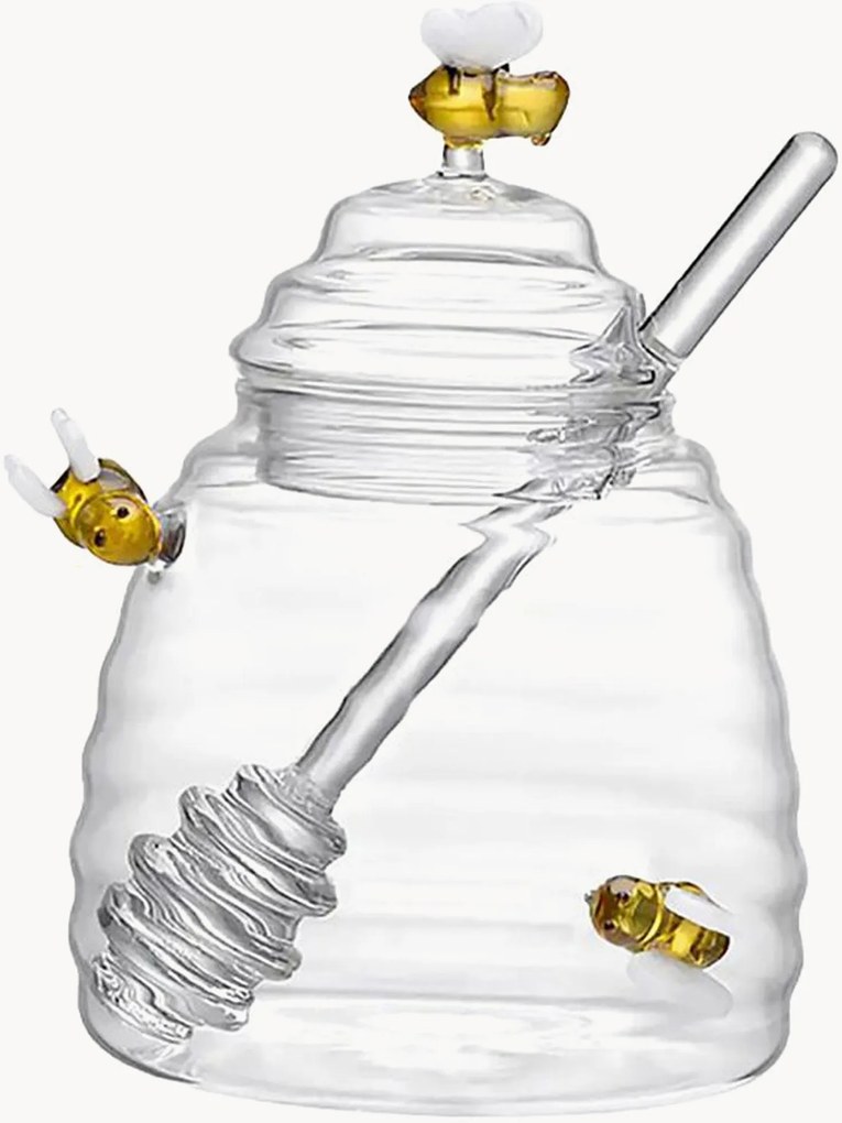 Sklenená dóza na med Bee, 500 ml