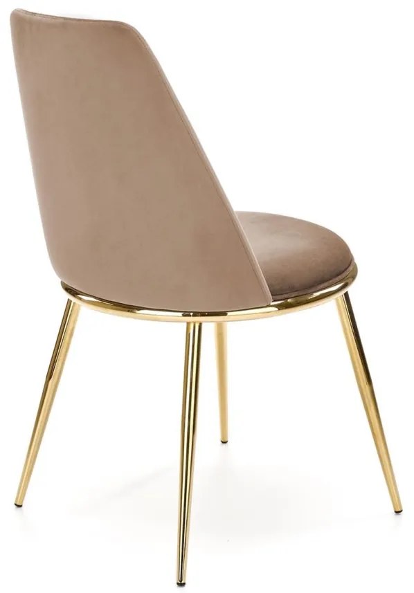 Dizajnová stolička GLAMOUR K460 béžová