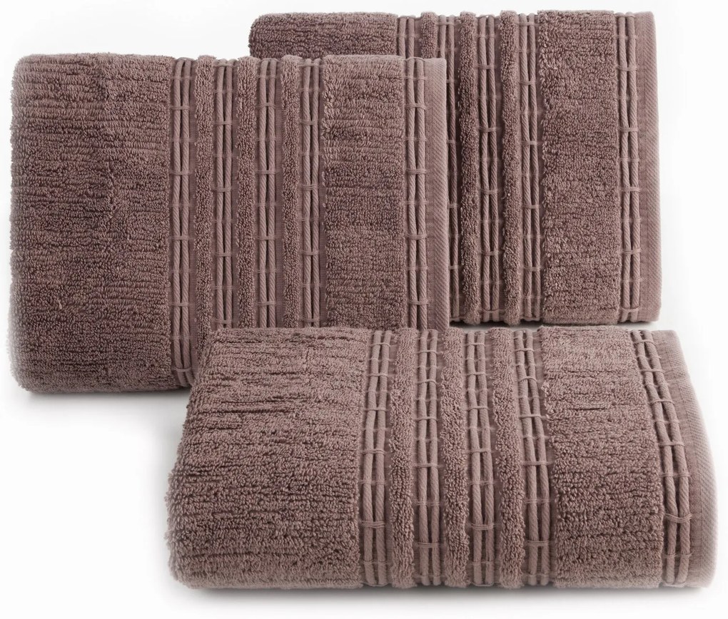 BAVLNENÝ UTERÁK ROMEO SADA 6KS 50X90 CM BORDOVÁ
