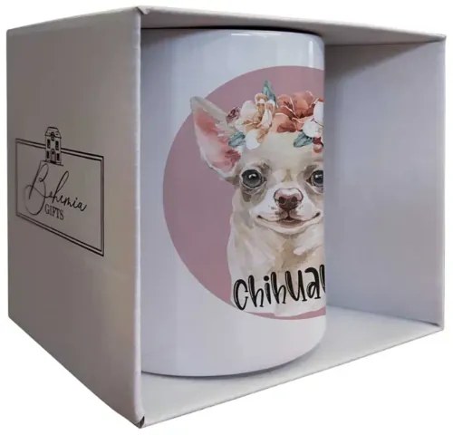 Bohemia Gifts Keramický hrnček - Chihuahua, 350 ml