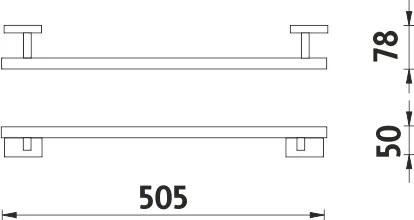 Nimco Držiak na uteráky, 51 cm KEIRA - KE 22046-26