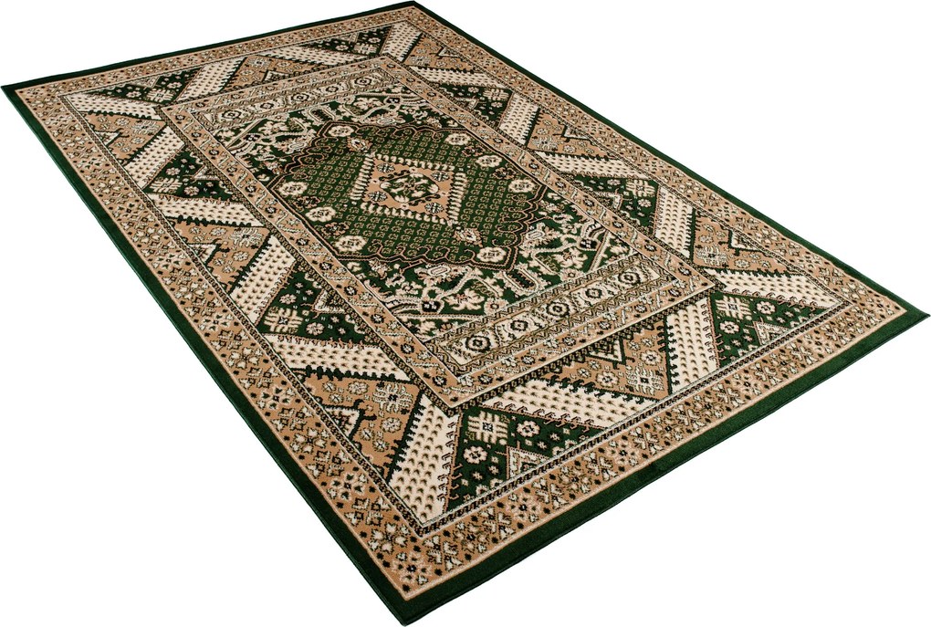 TA Koberec L429A Z_GREEN EUFRAT BLX Zelený Obdĺžnikový Rozmer: 80x150 cm