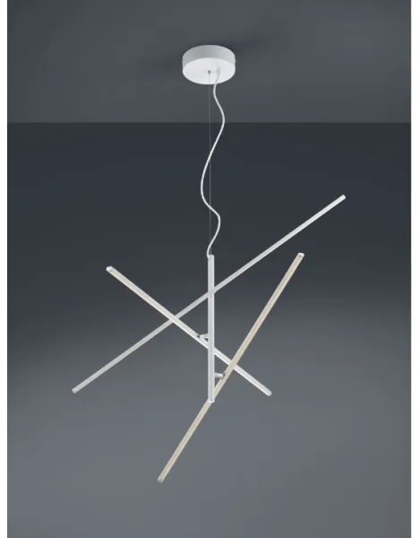 Trio - LED Stmievateľný luster na lanku TIRIAC 3xLED/8,5W/230V biela
