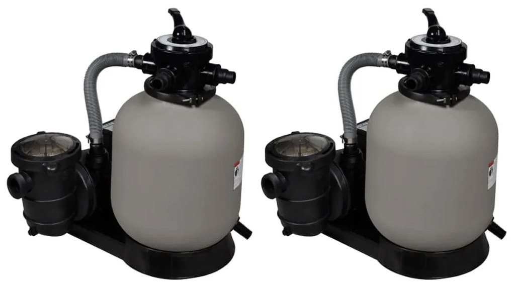 Pieskové filtračné čerpadlá 2 ks 600 W 17000 l/hod