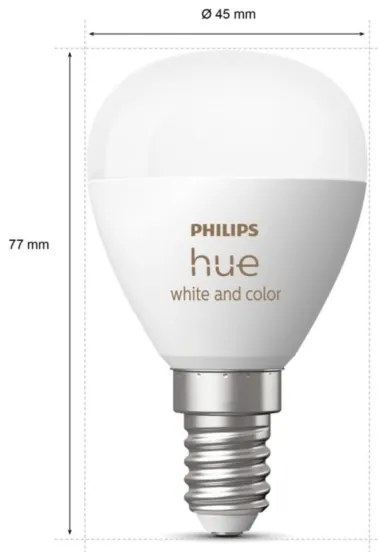 LED RGBW Stmievateľná žiarovka Philips Hue WACA P45 E14/5,1W/230V 2000-6500K