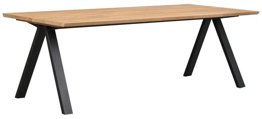 Rozkladací jedálenský stôl s doskou z dubového dreva 220x100 cm Carradale - Rowico