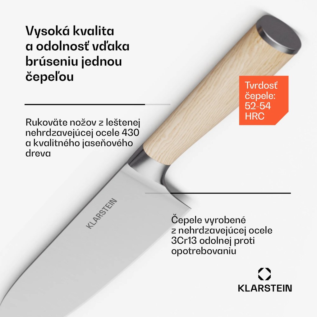 Klarstein Shibui súprava nožov na sushi, 15 dielov, 4 nože s praktickým príslušenstvom