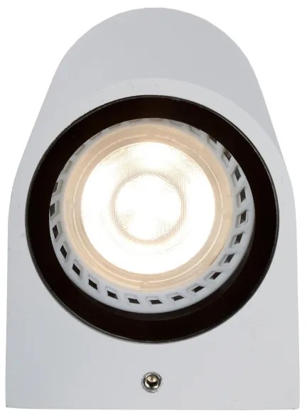 Lucide 69801/02/31 - Vonkajšie nástenné svietidlo ZARO 2xGU10/35W/230V IP44 biela