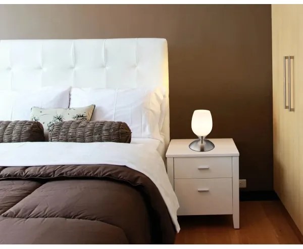 Globo 24007N - Stolná dotyková lampa KUWAITA 1xE14/25W/230V chróm