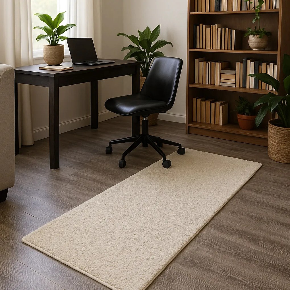 Behúň Velur Ultra biely, 100x400, biela, detská izba, AladinWorld Expres