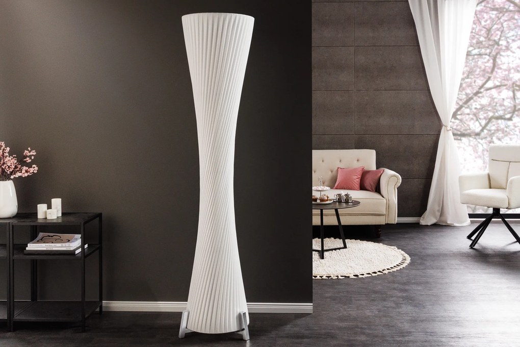 Stojacia lampa Paris 180cm biela