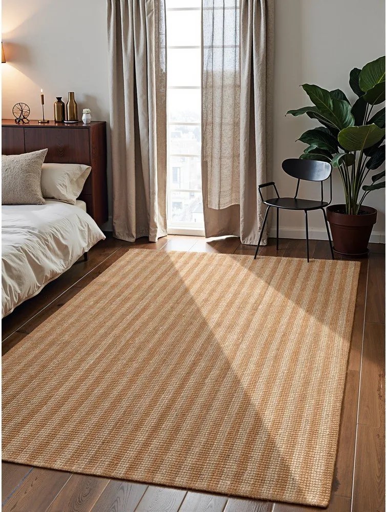 Béžový ručne tkaný jutový koberec 160x230 cm Harvest Amber – Elle Decoration