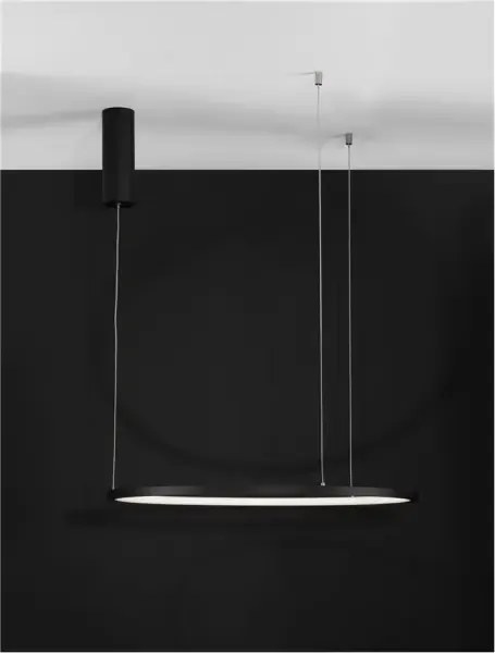 LED luster Tarquin 60 čierne