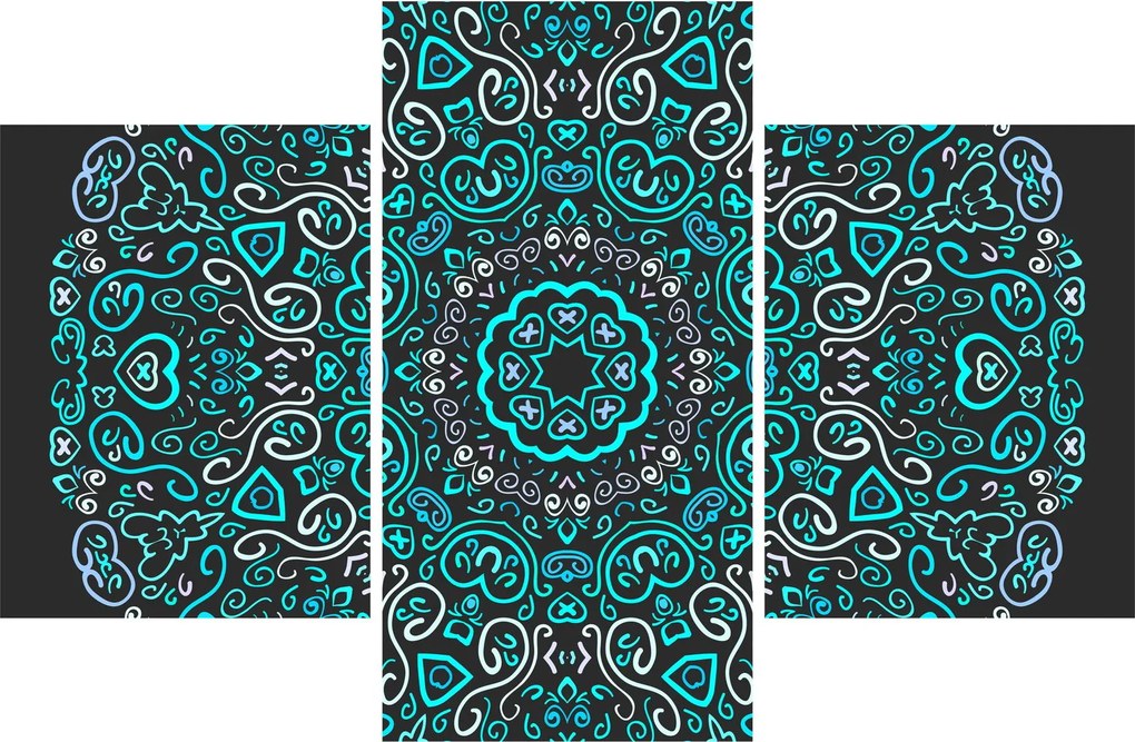 Obraz ornamentálne abstrakcie (90x60 cm)