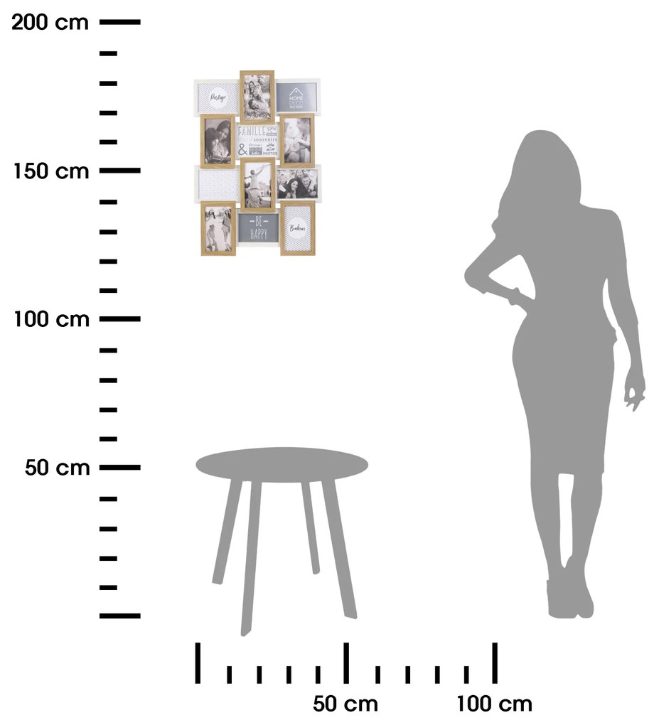 Nástenný fotorámik Livo 58x44 cm