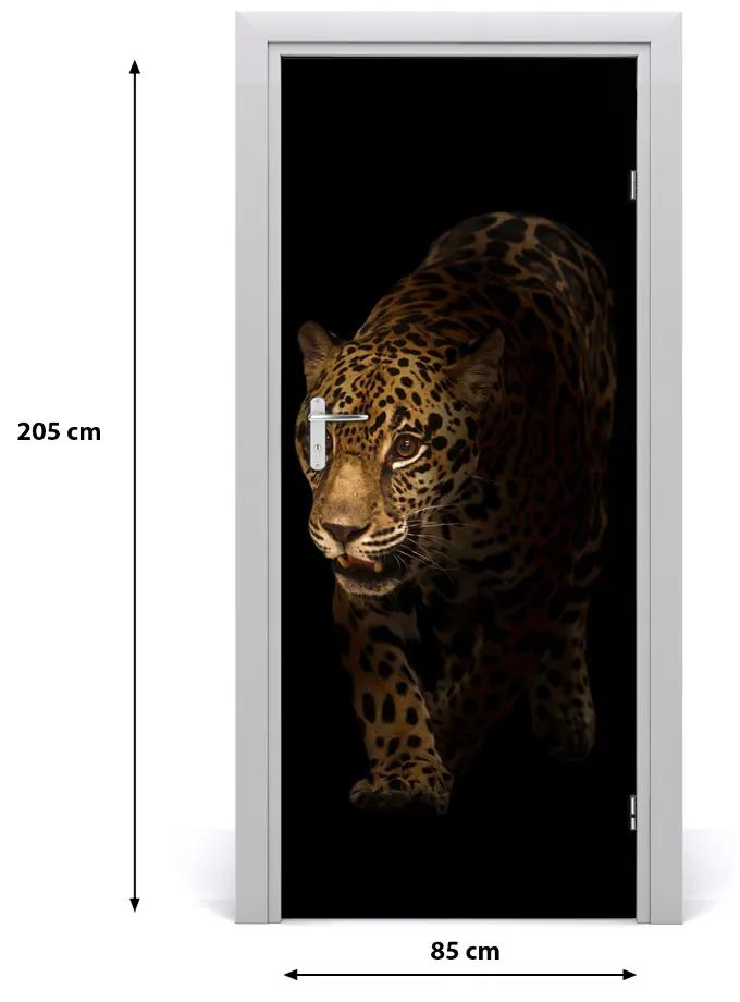 Samolepiace fototapety na dvere jaguár 85x205 cm
