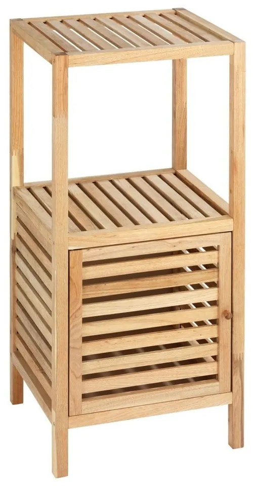 Nízka kúpeľňová skrinka z orechového dreva v prírodnej farbe 40x86 cm Norway – Wenko