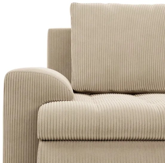 Sedacia súprava FORESTA Poso v tvare U, pravá béžová