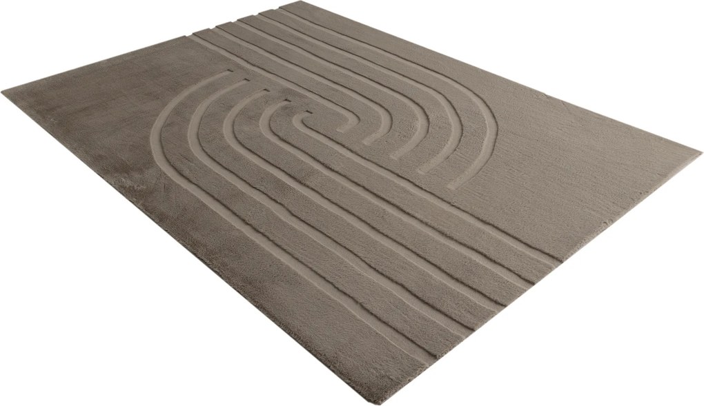 Kusový koberec Zen Deluxe 700 Taupe, 160x230, hnedá, obývacia izba, Obsession