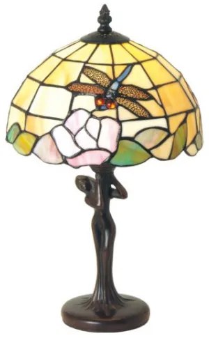 Lampa stolná Tiffany DRAGONFLY 25*40