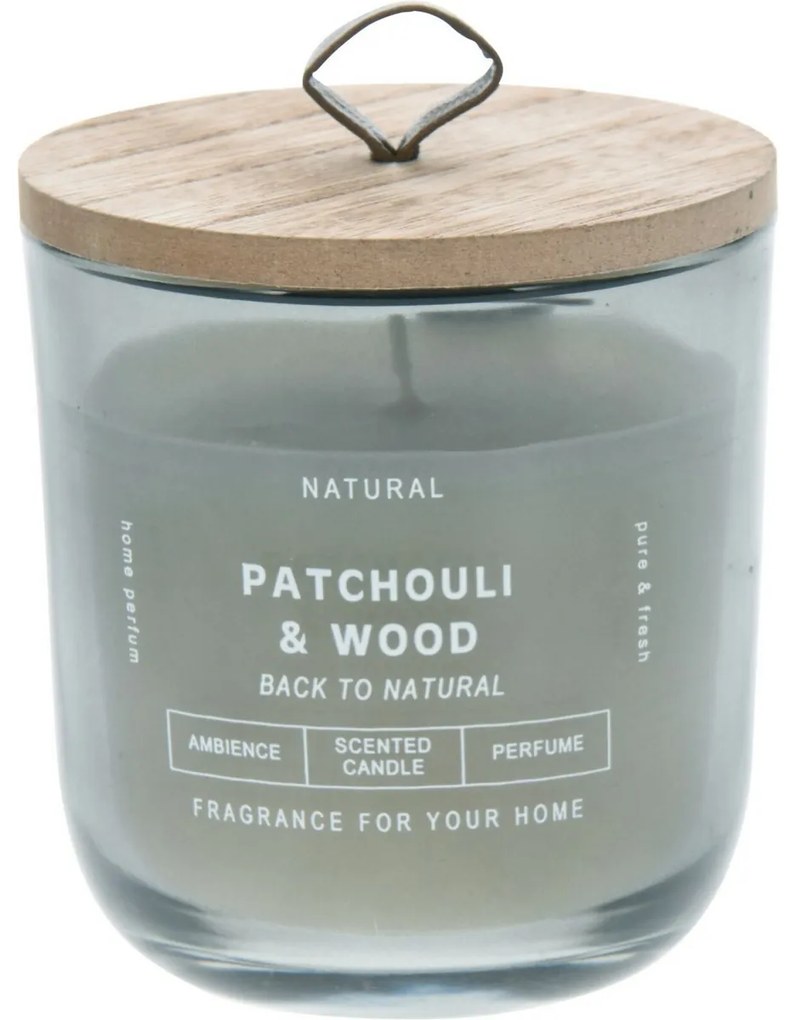 Sviečka v skle Back to natural, Patchouli & Wood, 250 g