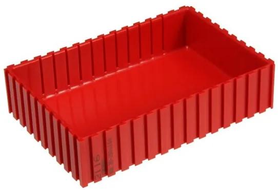 Plastová krabička na náradie 35-150x100 mm, červená