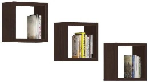 Sada políc Kika 25x25 cm wenge