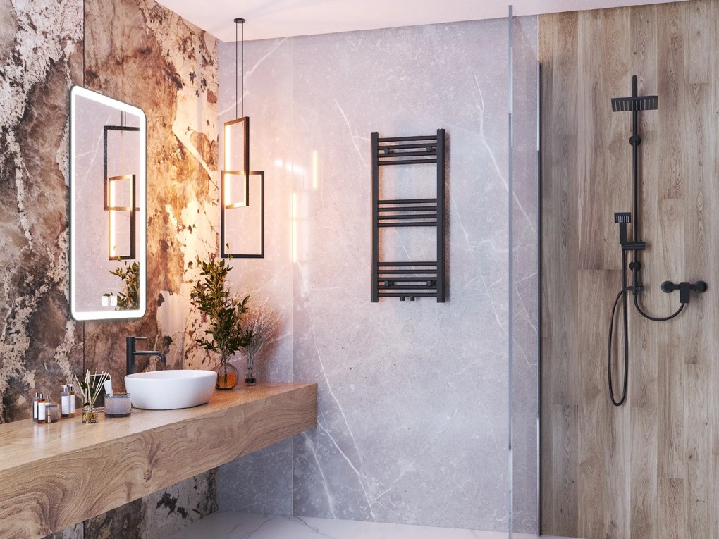 Gamma Erga Simple, vykurovacie teleso 900x400 mm, 304 W, čierna, ERG-LAV-SIMP-9040-BK