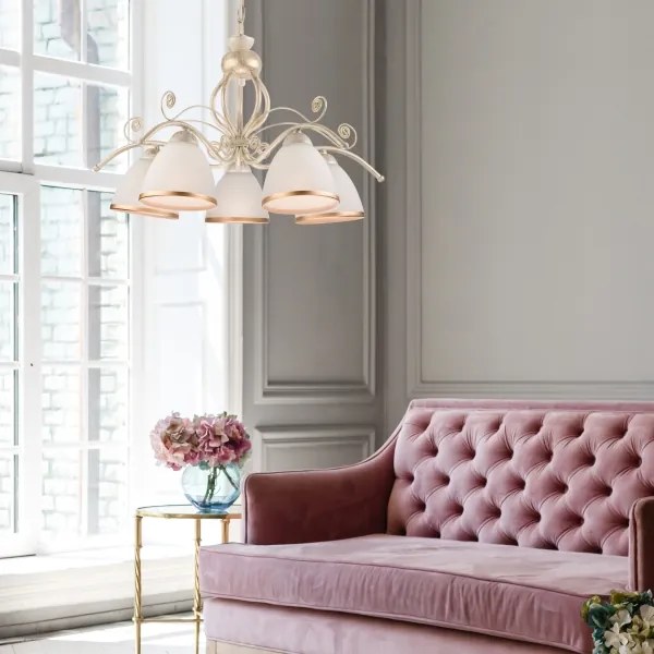 Luster na reťazi RETRO II 5xE27/60W/230V