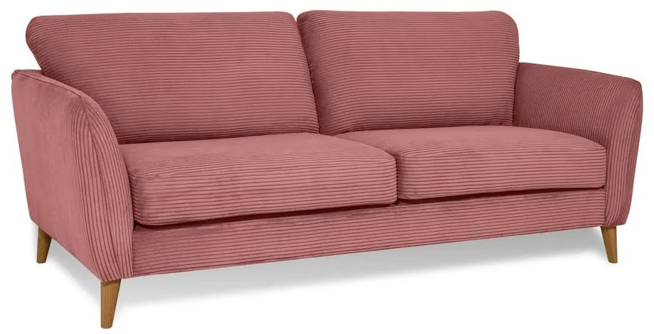 Ružová menčestrová pohovka 206 cm Paris – Scandic