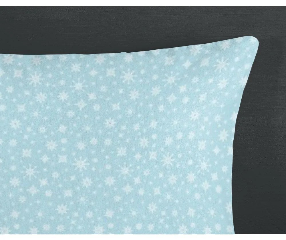 Modré flanelové obliečky na jednolôžko 140x200 cm Seppo – HIP