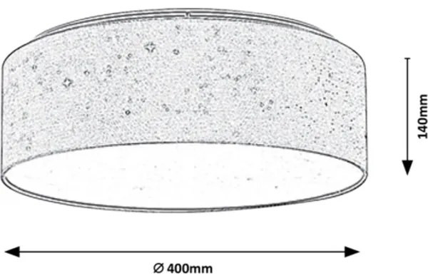Rabalux - LED stropné svietidlo LED/22W/230V sivé