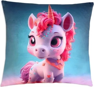 Detský dekoračný vankúš Phantasy Jednorožec, 35x35 cm%