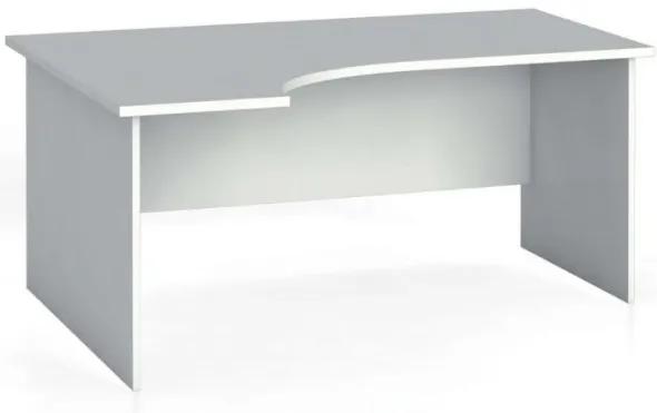 Ergonomický kancelársky pracovný stôl PRIMO FLEXI, 160 x 120 cm, biela, ľavý
